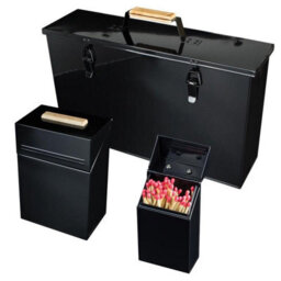 Valiant Fireside Ash And Pellet Carrier Box With Firelighter Container And Match Storage Box - thumbnail 1