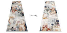 RugsX Distin 0144B White Rose Powder Modern Carpet, Runner - Abstraction, Vintage, 80X200 Cm - thumbnail 3