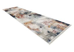 RugsX Distin 0144B White Rose Powder Modern Carpet, Runner - Abstraction, Vintage, 80X200 Cm - thumbnail 1