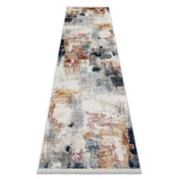 RugsX Distin 0144B White Rose Powder Modern Carpet, Runner - Abstraction, Vintage, 80X200 Cm - thumbnail 4