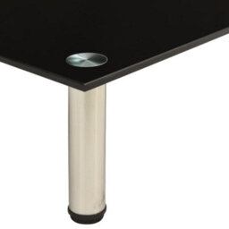 Berkfield Tv Stand Black 80X35X17 Cm Tempered Glass - thumbnail 4