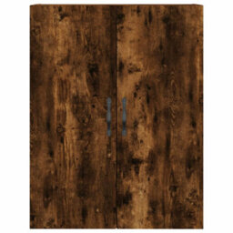 Berkfield Highboard Smoked Oak 69.5X34X180 Cm Engineered Wood - thumbnail 6