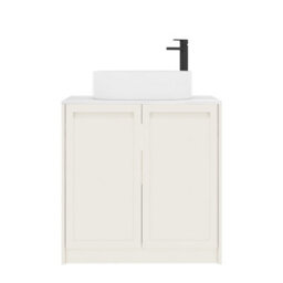 Royal Bathrooms Royal Bathroom Elmore 800mm Classic White Freestanding Countertop Bathroom Vanity Unit 2 Door With Peak Basin - thumbnail 7
