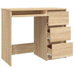 Vidaxl Desk Sonoma Oak 90X45X76 Cm Engineered Wood Desks - thumbnail 4