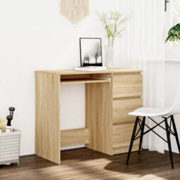 Vidaxl Desk Sonoma Oak 90X45X76 Cm Engineered Wood Desks - thumbnail 1