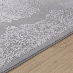 Livabliss Lustro-Vintage Grey Off-White Beige Traditional Boho Living Dining Bedroom Rug 80 X 150 Cm Easy Care, Non Shedding - thumbnail 3