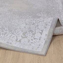 Livabliss Lustro-Vintage Grey Off-White Beige Traditional Boho Living Dining Bedroom Rug 80 X 150 Cm Easy Care, Non Shedding - thumbnail 4