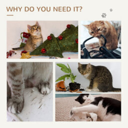 Light Grey Cat Tree, 83Cm Indoor Cat Scratching Post Climbing Frame - thumbnail 6