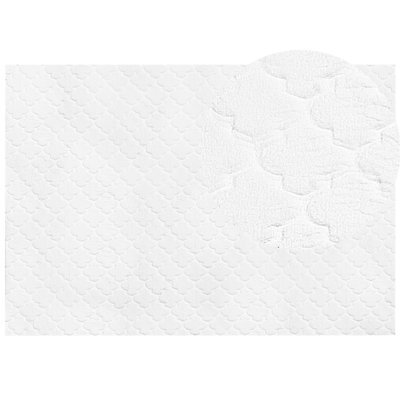 Beliani Faux Fur Rug Gharo White 160 X 230 Cm - image 1