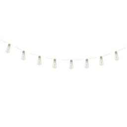 Gardenwize 2 Metre Solar Powered Led Tubular Bulb String Light Fence Wall Decking Patio - thumbnail 2