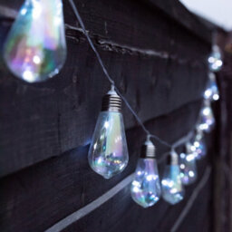 Gardenwize 2 Metre Solar Powered Led Tubular Bulb String Light Fence Wall Decking Patio - thumbnail 1