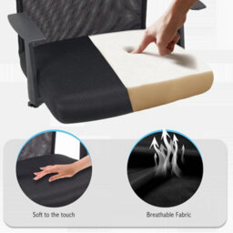 Mesh Office Chair  Adjustable With Arm Rests & Head Support - thumbnail 4