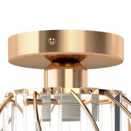 Emitto Crystal Ceiling Light Semi Flush Mount Chandelier Modern Hallway - thumbnail 4