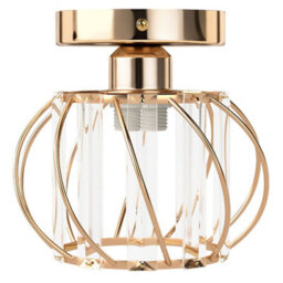 Emitto Crystal Ceiling Light Semi Flush Mount Chandelier Modern Hallway - thumbnail 2