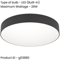 Loops Stylish Modern Black Ceiling Light For Indoor Spaces - Perfect For Any Room - thumbnail 2