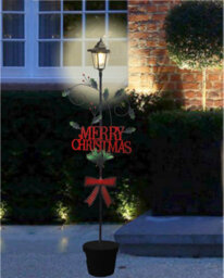 Groundlevel Indoor / Outdoor 114Cm Tall Christmas Lantern Light - Merry Christmas - thumbnail 1