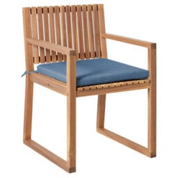 Beliani Garden Dining Set 8 Seater Sassari Premium Certified Acacia Wood Blue - thumbnail 4
