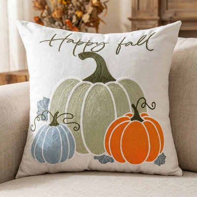 Amorly Embroidery Throw Pillow Cover, 45X45Cm Christmas Decorative Cushion Cover For Sofa Couch, No Pillow Insert - image 1