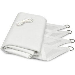White 2Mx3M Shade Sail For Garden - thumbnail 2