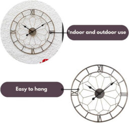 Smart Garden Marco Paul 23.5'' Wall Clock Battery Operated - London - thumbnail 6