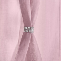 Luxury Living Diana Dolly Voile Semi-Sheer Eyelet Curtain Panel - thumbnail 3