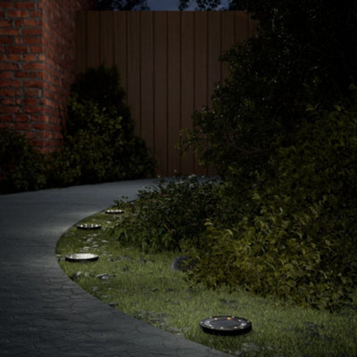Walplus Solar Ground Lights With Ground Spikes Outdoor 12 Pcs Warm White - image 1