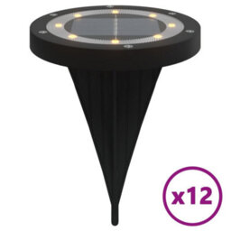Walplus Solar Ground Lights With Ground Spikes Outdoor 12 Pcs Warm White - thumbnail 2