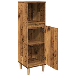 Walplus Bathroom Cabinet Old Wood 30X30X100 Cm Engineered Wood - thumbnail 5