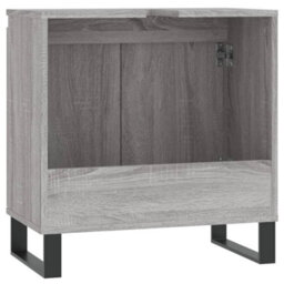Vidaxl Bathroom Cabinet Grey Sonoma 58X33X60 Cm Engineered Wood - thumbnail 7
