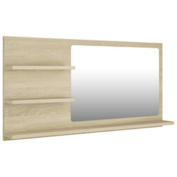 Walplus Bathroom Mirror Sonoma Oak 90X10.5X45 Cm Engineered Wood - thumbnail 2