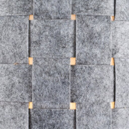 Valuelights Monza Modern Grey Felt Weave Design Cylinder Ceiling Drum Light Shade (D)26Cm - thumbnail 3