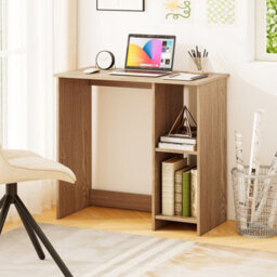 Costway Small Computer Desk 80 Cm Home Office Desk Study Writing Desk-Natural - thumbnail 5