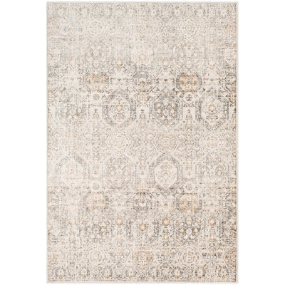Livabliss Indigo-Vintage Grey Beige Off-White Traditional Boho Living Dining Bedroom Rug 130 X 170 Cm Easy Care, Non Shedding - image 1