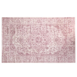 OHS Washable Rug Vintage Living Room Bedroom Carpet Mat, Blush - 120 X 170Cm - thumbnail 7