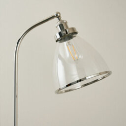 Pagazzi Lighting Pagazzi Brunswick Polished Nickel & Glass Task Floor Lamp - thumbnail 3