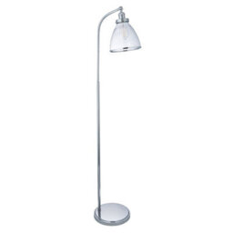 Pagazzi Lighting Pagazzi Brunswick Polished Nickel & Glass Task Floor Lamp - thumbnail 7