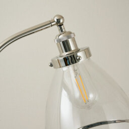 Pagazzi Lighting Pagazzi Brunswick Polished Nickel & Glass Task Floor Lamp - thumbnail 4