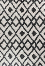 Moroccan Berber Shaggy Rugs Living Room Ikat Dark Cream 80X150 Cm - thumbnail 3