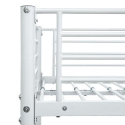 Walplus White Metal Bunk Bed Frame 90X200Cm - Space Saving Design (Mattress Not Included) - thumbnail 5