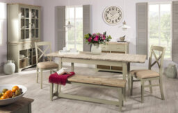 Statement Furniture Florence Solid Acacia Hardwood Dining Bench 140Cm - Sage Green - thumbnail 8