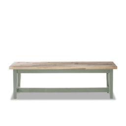 Statement Furniture Florence Solid Acacia Hardwood Dining Bench 140Cm - Sage Green - thumbnail 5