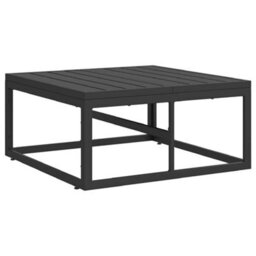 Berkfield Garden Sofa Set With Cushion 5 Pcs Black Aluminium - thumbnail 7