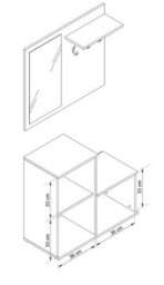 Arte Elegant Monti Hallway Set In Oak Sonoma - Stylish And Functional Entryway Solution - thumbnail 4
