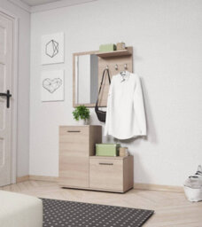 Arte Elegant Monti Hallway Set In Oak Sonoma - Stylish And Functional Entryway Solution - thumbnail 2