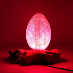 Orange Fire Egg Driftglow Lamp Decorative Mood Lighting - thumbnail 7