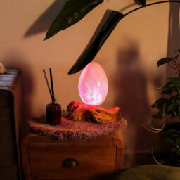 Orange Fire Egg Driftglow Lamp Decorative Mood Lighting - thumbnail 3