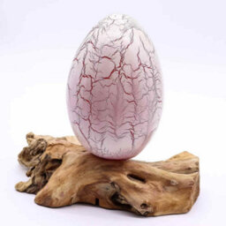 Orange Fire Egg Driftglow Lamp Decorative Mood Lighting - thumbnail 2