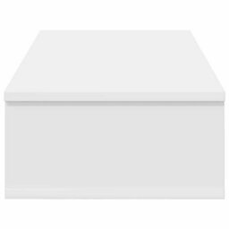 Berkfield Wall Shelf With Drawers White 80X31X17 Cm Engineered Wood - thumbnail 5