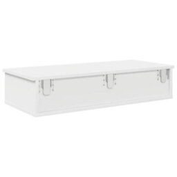 Berkfield Wall Shelf With Drawers White 80X31X17 Cm Engineered Wood - thumbnail 6