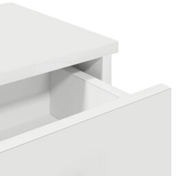 Berkfield Wall Shelf With Drawers White 80X31X17 Cm Engineered Wood - thumbnail 8